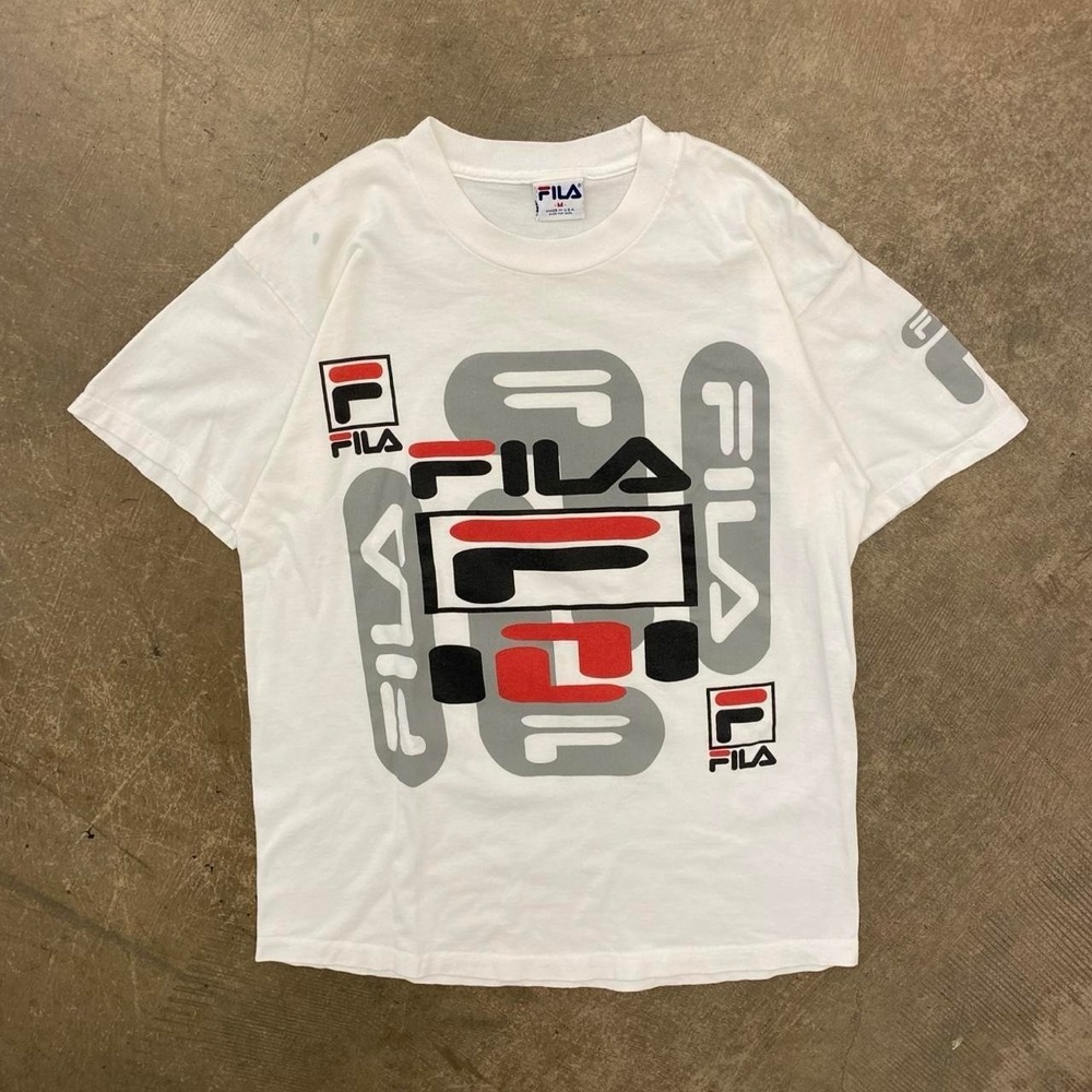 Vintage Y2K Fila Sportswear 2000s Graphic T-Shirt Size Medium